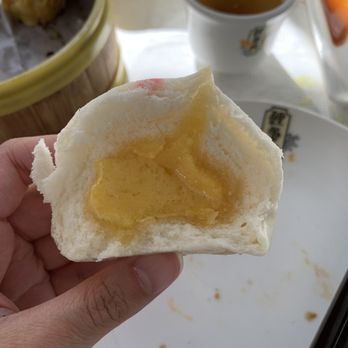 Koi Palace - 509. Egg Yolk Lava Bun (Lau Sa Bao) - Dim Sum Near Me - Milpitas, California