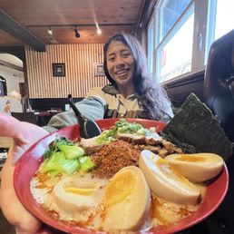 Spicy Tantanmen, extra egg and extra pork chashu