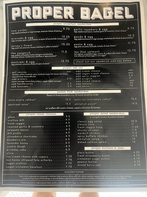 Menu photo 2 Proper Bagel Nashville, TN