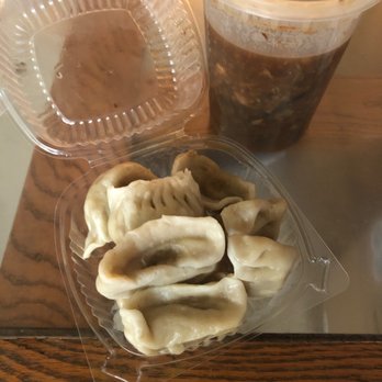 Hunan Chef - a container of dumplings and a cup of coffee - Chinese Near Me - Lutherville Timonium, Maryland