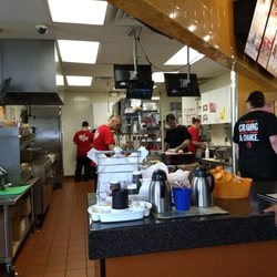 I like the open kitchen. You can watch them make your food.
