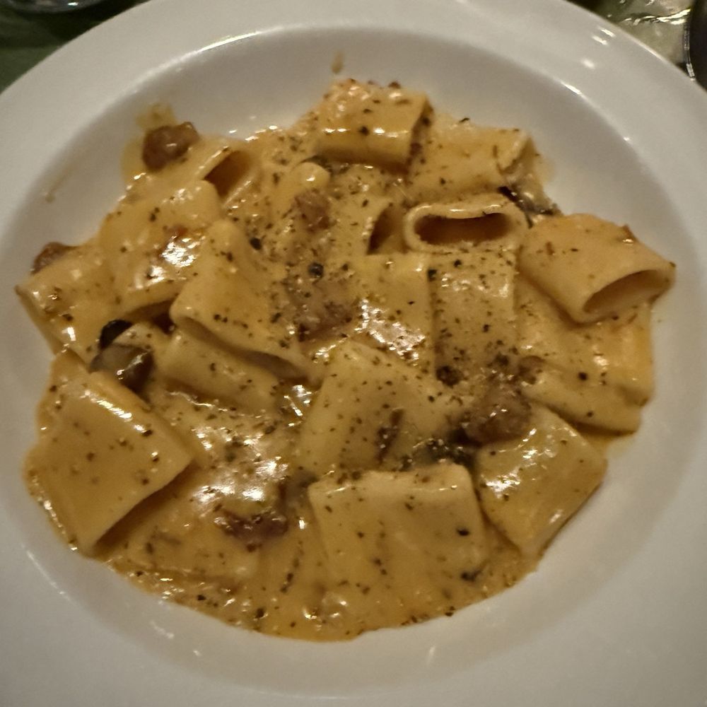 Mano A Mano - Mezzi Rigatoni Carbonara - Italian Near Me - Chicago, Illinois Mano A Mano - Mezzi Rigatoni Carbonara - Italian Near Me - Chicago, Illinois