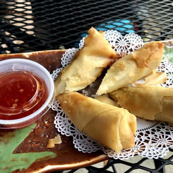 Champa - Por-Pea Tod (Thai Spring Rolls - 2 pcs) Deep-fried Thai spring (veggies) rolls served w. plum sauce - Sushi Bars Near Me - Hendersonville, North Carolina Champa - Por-Pea Tod (Thai Spring Rolls - 2 pcs) Deep-fried Thai spring (veggies) rolls served w. plum sauce - Sushi Bars Near Me - Hendersonville, North Carolina