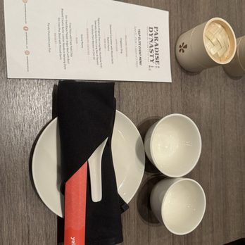 Elite Event: Paradise Dynasty - Place setting and menu - Yelp Events Near Me - Costa Mesa, California Elite Event: Paradise Dynasty - Place setting and menu - Yelp Events Near Me - Costa Mesa, California