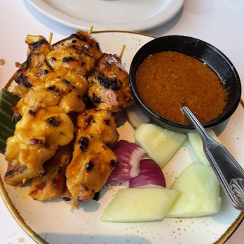 Banana Leaf Restaurant - Chicken Satay Chicken with peanut sauce - Singaporean Near Me - Milpitas, California