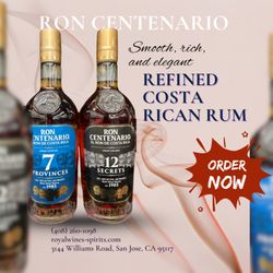 Royal Wines & Spirits - Ron Centenario 7 Provincias & 12 Años Gran Legado--smooth, rich, and rare Costa Rican rums. Available at Royal Wines & Spirits.