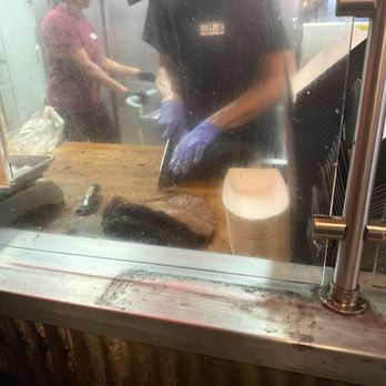 Bear's Smokehouse Barbecue - The brisket waiting to be cut. - Barbeque Near Me - Hartford, Connecticut Bear's Smokehouse Barbecue - The brisket waiting to be cut. - Barbeque Near Me - Hartford, Connecticut