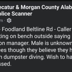 Holaway's Foodland - Poor soul down on his luck most likely harrassed and humiliated publicly by foodland employees.