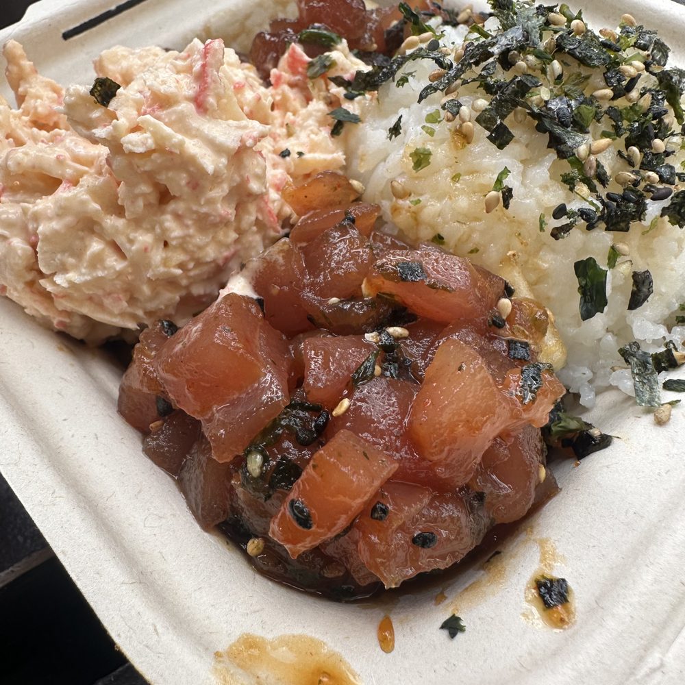 Da Poke Shack - Bowl, 2 scoops of poke, 1 scoop of rice, 1 scoop of side. $25 - Hawaiian Near Me - Kailua-Kona, Hawaii Da Poke Shack - Bowl, 2 scoops of poke, 1 scoop of rice, 1 scoop of side. $25 - Hawaiian Near Me - Kailua-Kona, Hawaii