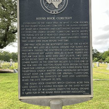 Round Rock cemetery - Landmarks & Historical Buildings Near Me - Round Rock, Texas Round Rock cemetery - Landmarks & Historical Buildings Near Me - Round Rock, Texas