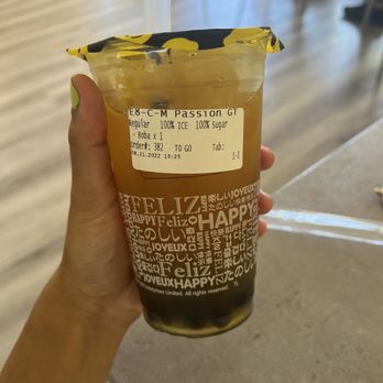 Happy Lemon - E8. Passion Fruit Green Tea - Bubble Tea Near Me - Mountain View, California Happy Lemon - E8. Passion Fruit Green Tea - Bubble Tea Near Me - Mountain View, California