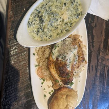 Copeland's - Crab stuffed catfish over shrimp rice - Cajun/Creole Near Me - Jacksonville, Florida