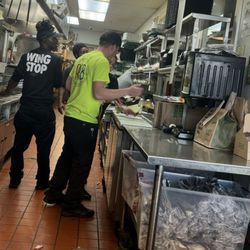 Wingstop - They are so nasty to you in here. I'm surprised this place hasn't shut down yet. The managers extremely rude. The kitchen is dirty