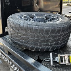 Jrs Tire - Intact wheel and tire, no damage to It and It didn't roll very far thankfully. Lug nuts are all gone just came loose.