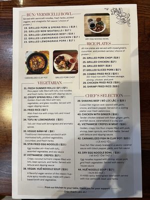 Menu photo 5 Saigon Rolls Alexandria, VA