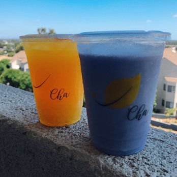 Cha For Tea - Long Beach - Mango green tea with fruit jelly and taro cooler - Coffee & Tea Near Me - Long Beach, California Cha For Tea - Long Beach - Mango green tea with fruit jelly and taro cooler - Coffee & Tea Near Me - Long Beach, California