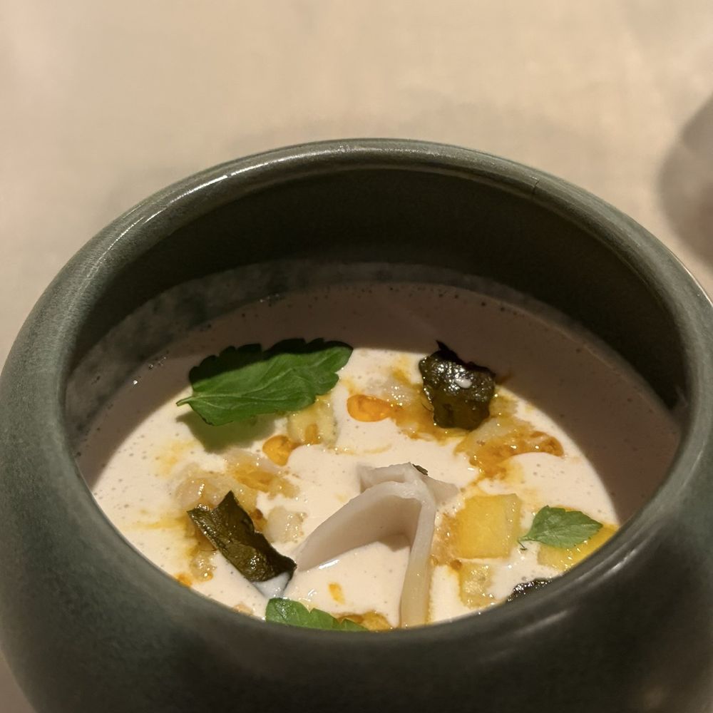 SHIA - Pine Nut, Soondubu & Apple Juk Maryland Crab, Jeju Tangerine Vinegar - Korean Near Me - Washington, DC, District of Columbia