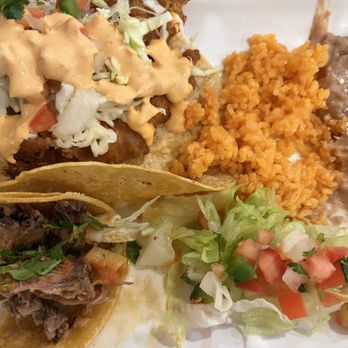 Patio Del Copal - Fish taco, carnitas taco, rice, beans - Mexican Near Me - San Jose, California