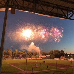 Fireworks after the game Fireworks after the game