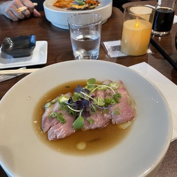 Sushi Moto - Yellowtail Fiesta - yellowtail, slices Serrano, scallions, ponzu sauce - Sushi Bars Near Me - Cedar Park, Texas Sushi Moto - Yellowtail Fiesta - yellowtail, slices Serrano, scallions, ponzu sauce - Sushi Bars Near Me - Cedar Park, Texas