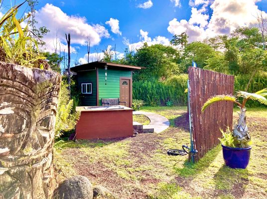 Puna Rainforest Retreat: Hot springs and steam vents by null