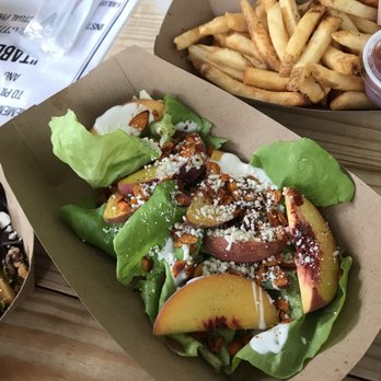 Bizou - Peach salad - Breakfast & Brunch Near Me - Charlottesville, Virginia Bizou - Peach salad - Breakfast & Brunch Near Me - Charlottesville, Virginia