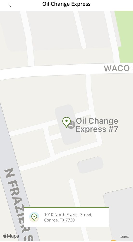 OIL CHANGE EXPRESS 1010 N Frazier St, Conroe, Texas Oil Change