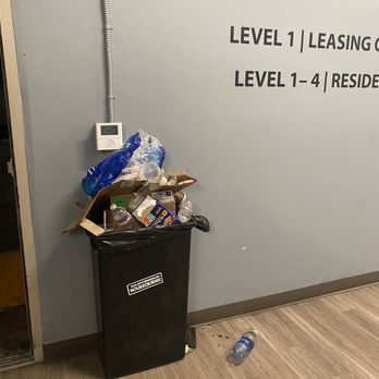 The Ryden Apartments - They put one tiny trash can at the garage entrance. It looks like this often. - Apartments Near Me - San Jose, California The Ryden Apartments - They put one tiny trash can at the garage entrance. It looks like this often. - Apartments Near Me - San Jose, California