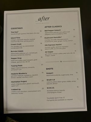 Menu photo 2 After lounge Chicago, IL Menu photo 2 After lounge Chicago, IL
