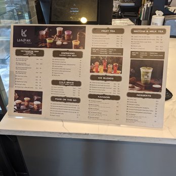 La Ka Viet - Menu - Desserts Near Me - Westminster, California