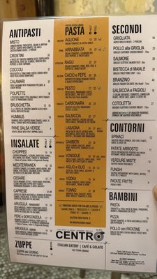 Menu photo 1 Centro & Storico Cafe Orange, CA Menu photo 1 Centro & Storico Cafe Orange, CA