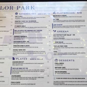 Treylor Park - Menu - New American Near Me - Savannah, Georgia Treylor Park - Menu - New American Near Me - Savannah, Georgia