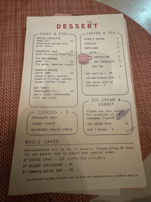 Menu photo 4 Piper Oceanside, CA