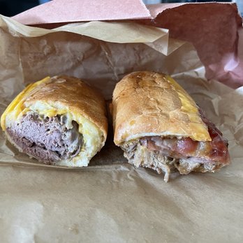 The Paper Bag - #10 (left) and #11 (right). (Only halves of each sandwich shown as I ate the other halves too quickly ) - Sandwiches Near Me - Gainesville, Florida The Paper Bag - #10 (left) and #11 (right). (Only halves of each sandwich shown as I ate the other halves too quickly ) - Sandwiches Near Me - Gainesville, Florida