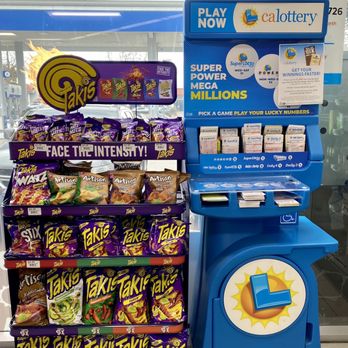 Chevron - a display of a variety of snacks - Gas Stations Near Me - Carlsbad, California