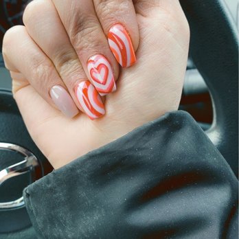NT Nails and Spa - Dip base and shellac design by ChiChi. Perfect! - Nail Salons Near Me - Commerce Charter Township, Michigan