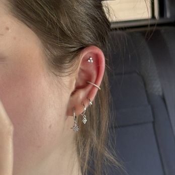 Lulu Ave - My new flat earring done by Savannah - Piercing Near Me - Long Beach, California