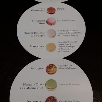 Pierre Hermé - Front side of the description insert that I saved! - Chocolatiers & Shops Near Me - Paris, 75 Pierre Hermé - Front side of the description insert that I saved! - Chocolatiers & Shops Near Me - Paris, 75