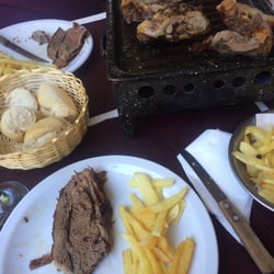 La Bagual - Vacio, chicken. On the parilla