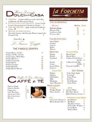 Menu photo 4 La Forchetta Da Massi Pueblo, CO Menu photo 4 La Forchetta Da Massi Pueblo, CO