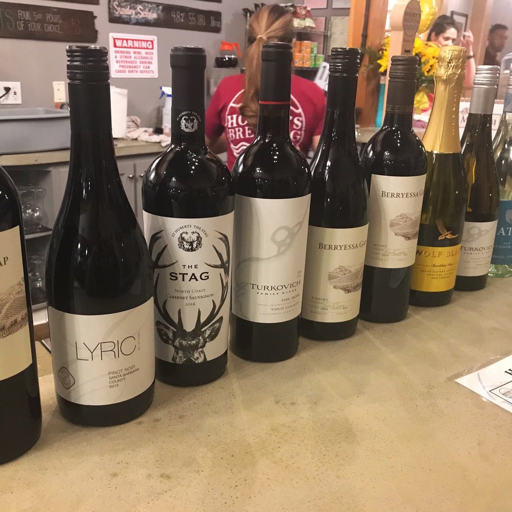 Hooby’s Brewing - Wine selection. - Breweries Near Me - Winters, California Hooby’s Brewing - Wine selection. - Breweries Near Me - Winters, California
