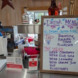 TMK Creamery - Drink menu
