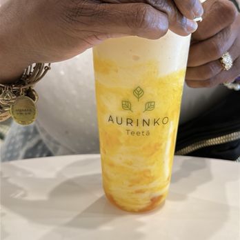Coco Bay Kitchen & Tea House - Peach/mango Smoothie - Bubble Tea Near Me - Waldorf, Maryland