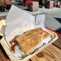 The breakfast sandwich was delicious! The breakfast sandwich was delicious!