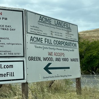 Acme Landfill - Entrance - Local Services Near Me - Martinez, California Acme Landfill - Entrance - Local Services Near Me - Martinez, California