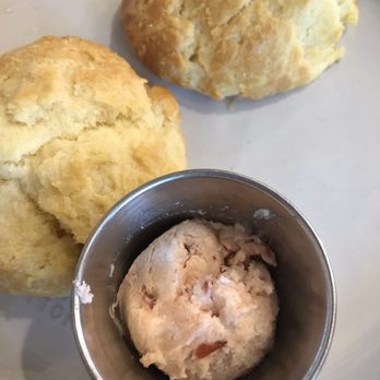 Magnolia Table - Fresh side of biscuits + strawberry butter. - Breakfast & Brunch Near Me - Waco, Texas Magnolia Table - Fresh side of biscuits + strawberry butter. - Breakfast & Brunch Near Me - Waco, Texas