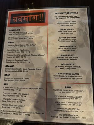 Menu photo 2 Badmaash - Downtown LA Los Angeles, CA