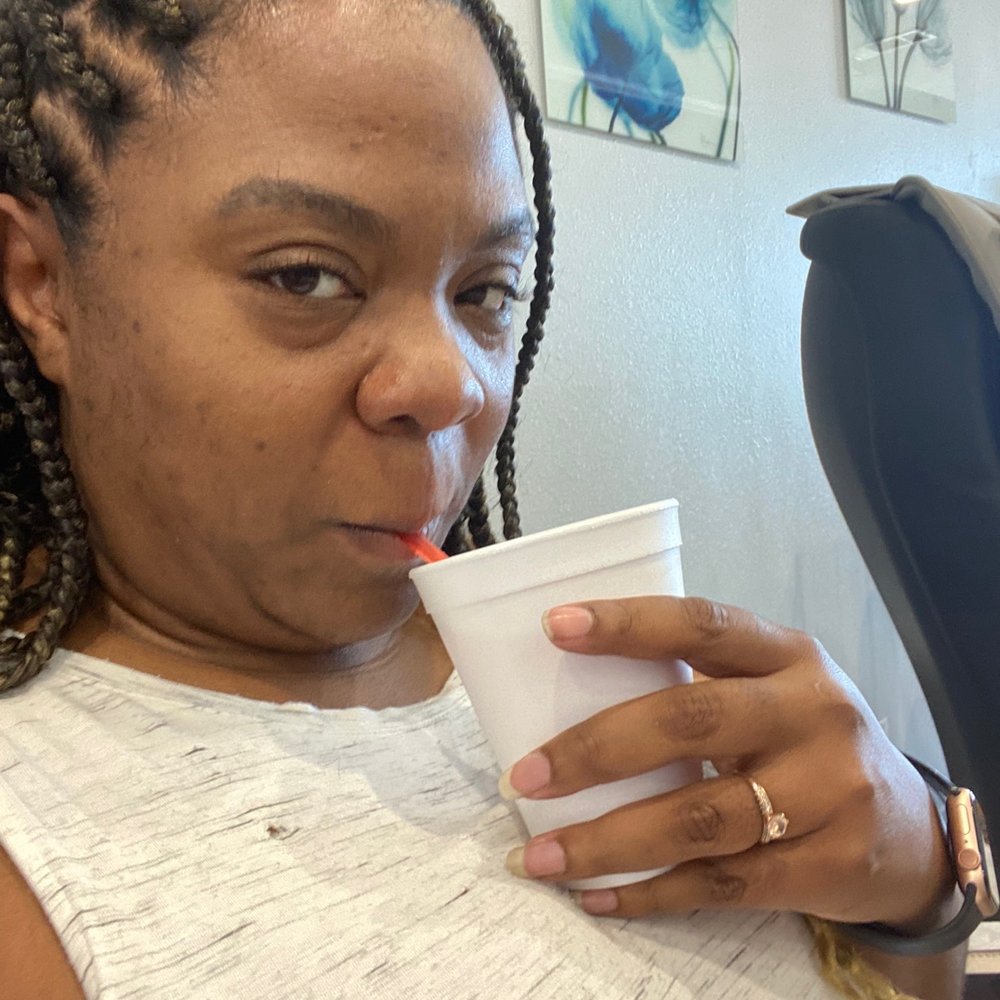 US Nail Spa - Me drinking a margarita - Nail Salons Near Me - Irving, Texas