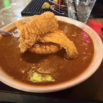 The Green Gator - Fish and grits. And too much gravy - Cajun/Creole Near Me - Frisco, Texas The Green Gator - Fish and grits. And too much gravy - Cajun/Creole Near Me - Frisco, Texas