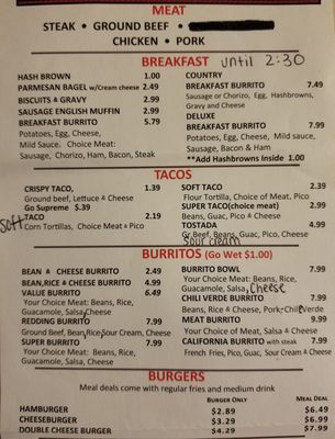 Menu photo 5 La Taqueria Mexican Redding, CA Menu photo 5 La Taqueria Mexican Redding, CA